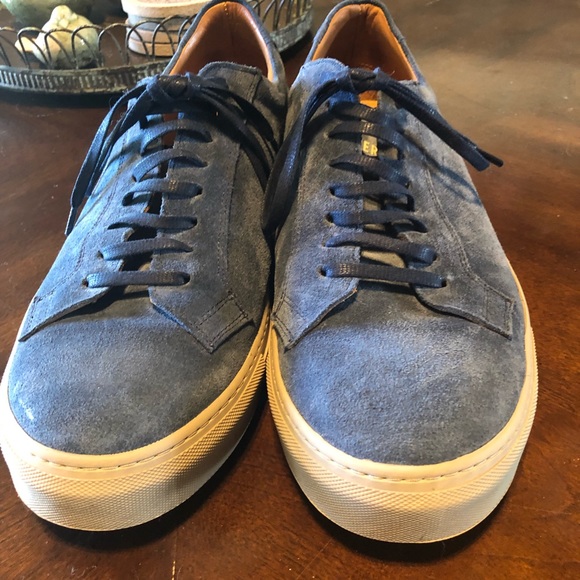 Blue Suede Sneakers - Alter Sole - Picture 8 of 10